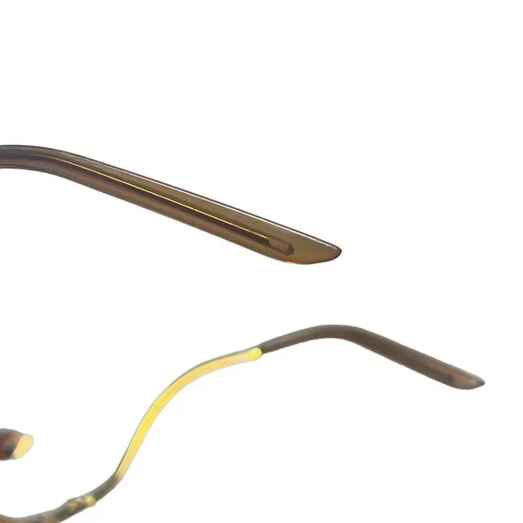 Vintage Damaged Unmarked Rare Sunglasses Gold Tone And Brown  display picture 1